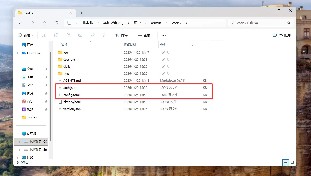 Codex 配置目录