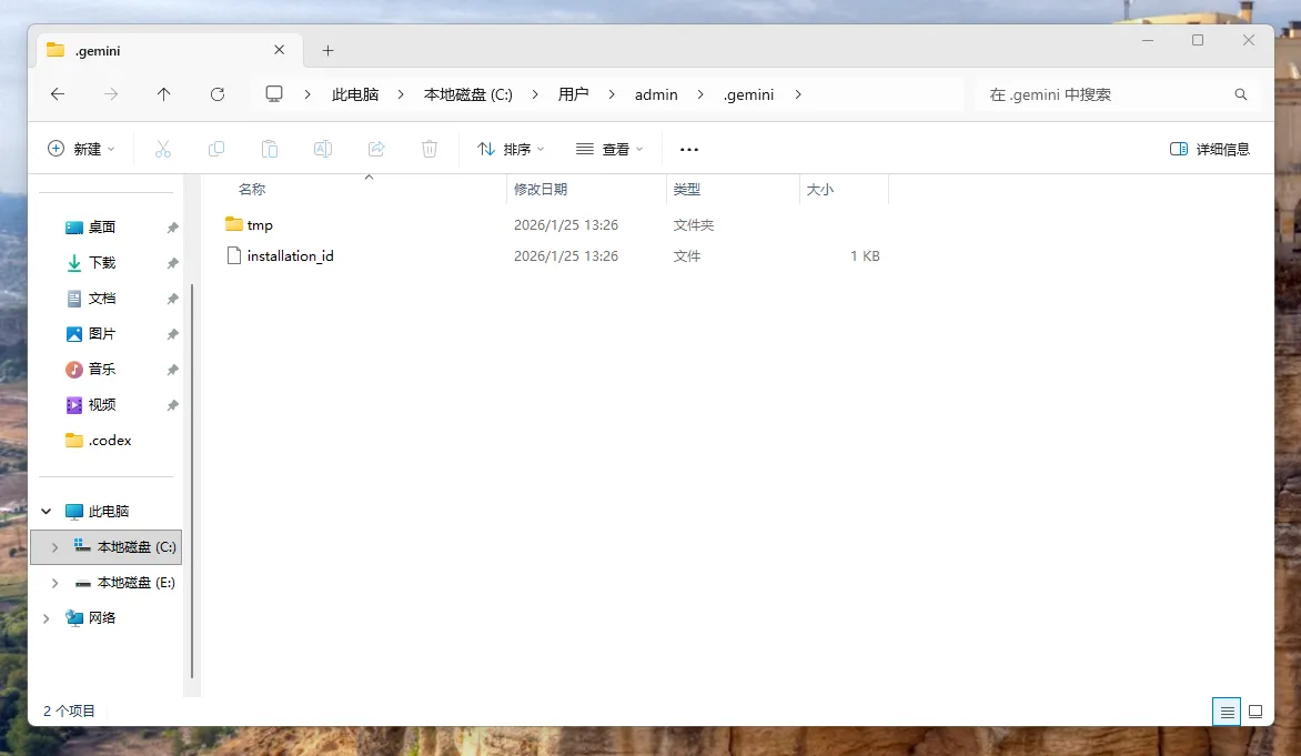 Gemini CLI 配置目录